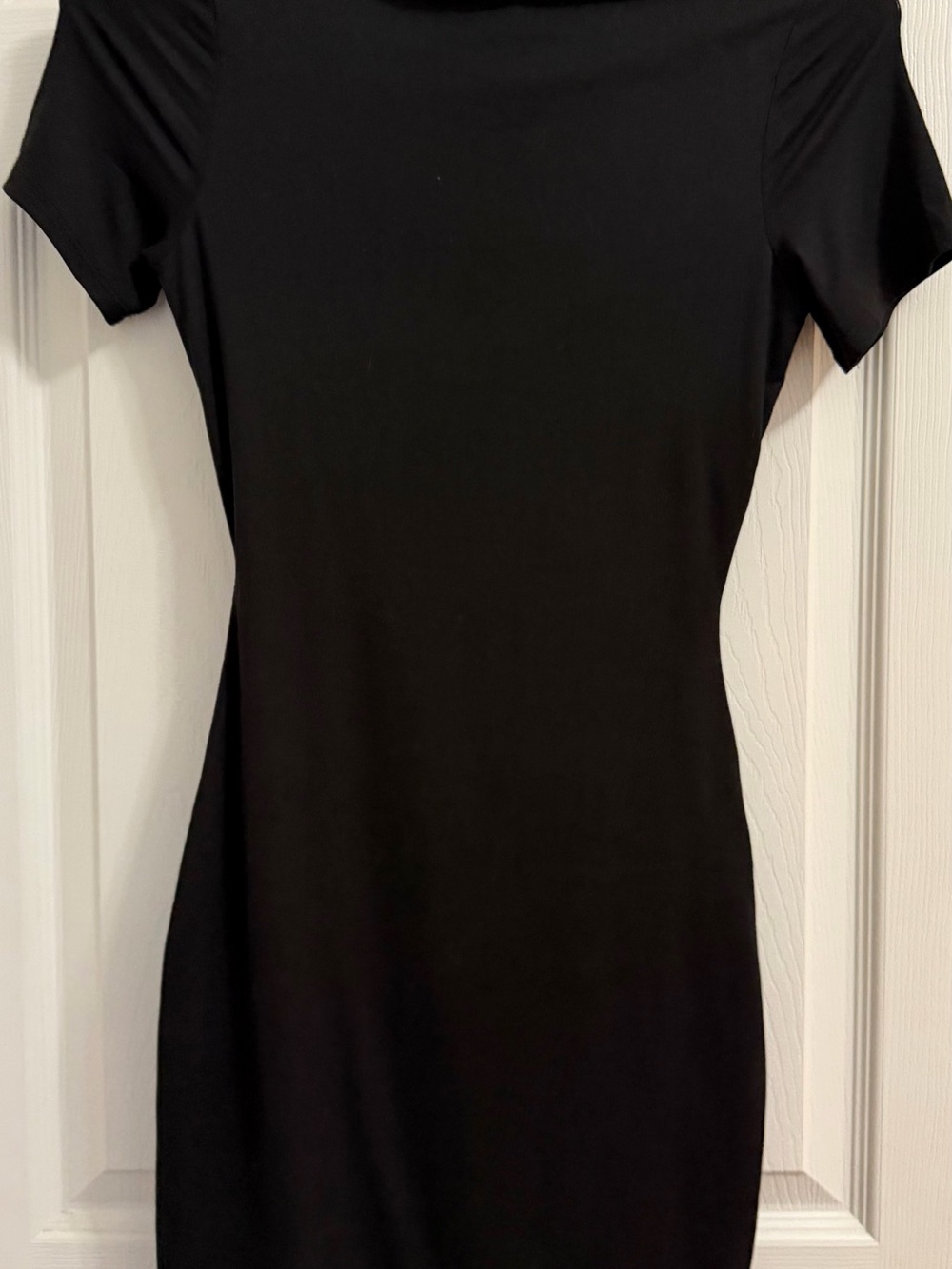naked wardrobe Black Short Sleeve Bodycon Top - Picture 2 of 8